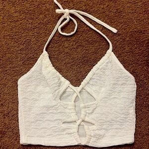 White crop top